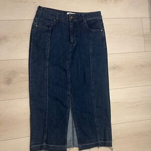 Rachel Zoe Dark Blue Denim Skirt